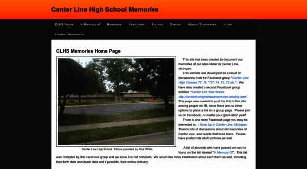 centerlinehighschoolmemories.weebly.com