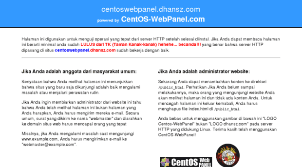 centoswebpanel.dhansz.com