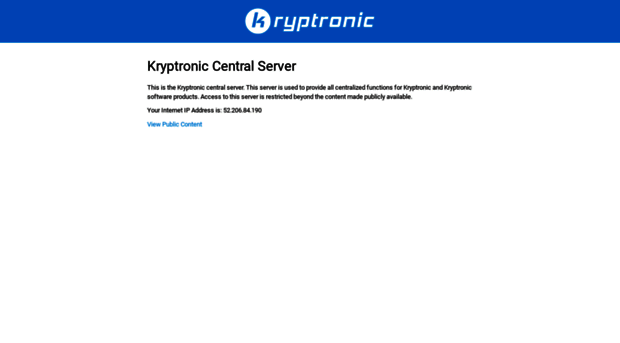 central.kryptronic.com