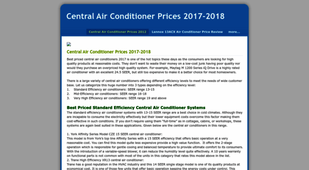 centralairconditionerprices2012.weebly.com