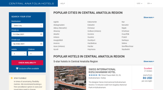 centralanatoliahotels.com