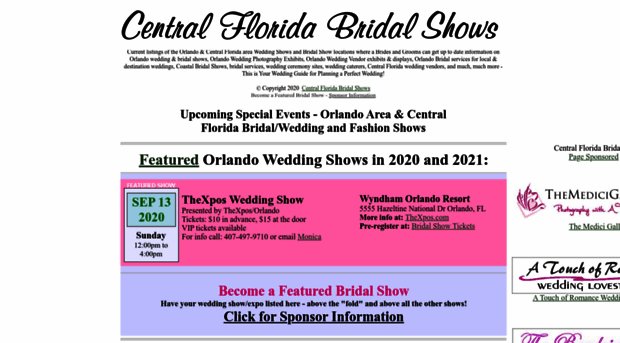 centralfloridabridalshows.com