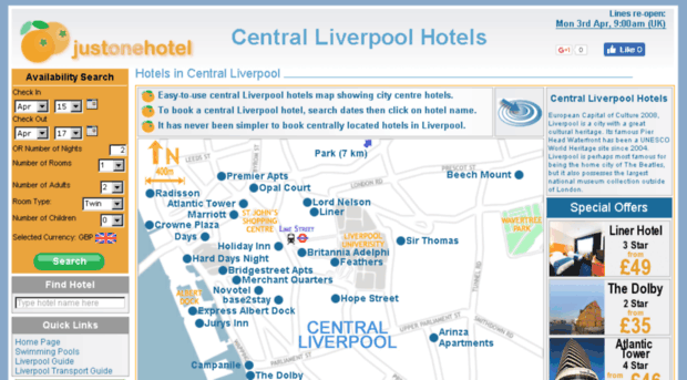 centralliverpoolhotels.co.uk