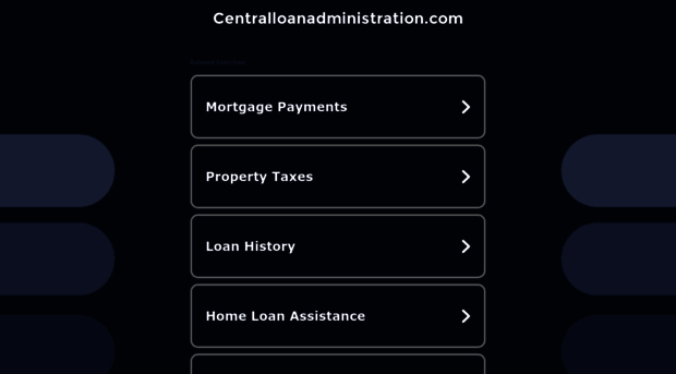 centralloanadministration.com