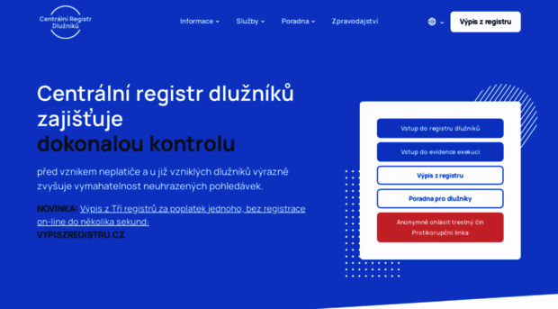 centralniregistrdluzniku.cz