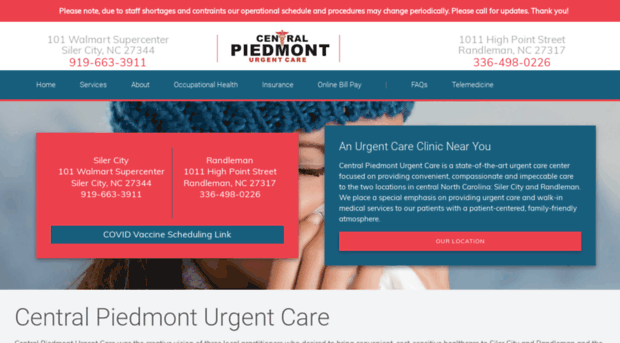 centralpiedmonturgentcare.com