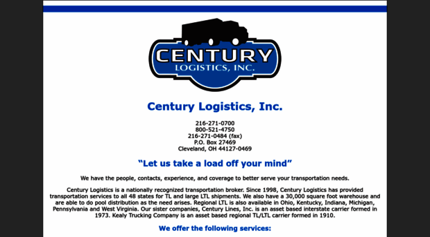 centurylogistics.com