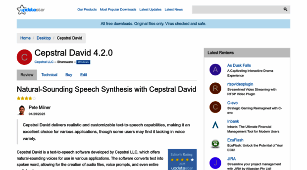 cepstral-david.updatestar.com