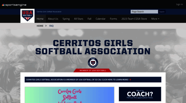 cerritosgirlssoftball.com