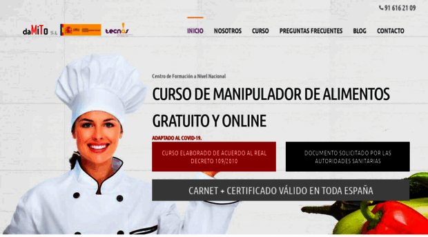 certificadomanipuladoralimentos.es