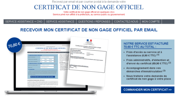 certificat-non-gage-officiel.fr