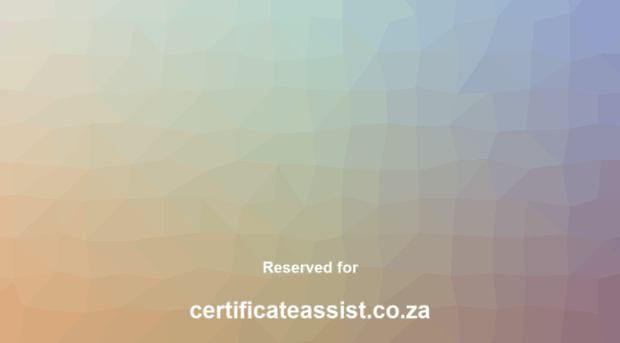 certificateassist.co.za