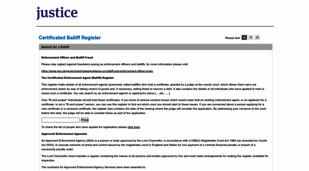 certificatedbailiffs.justice.gov.uk