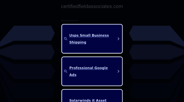 certifiedfieldassociates.com