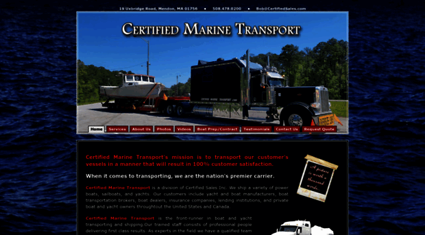 certifiedmarinetransport.com