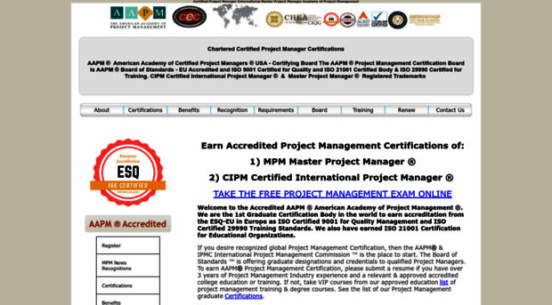 certifiedprojectmanager.org