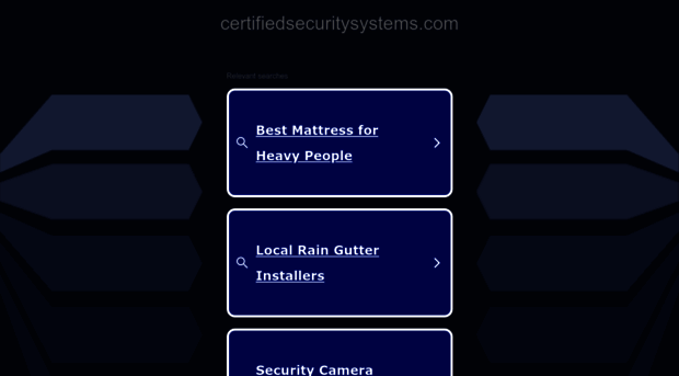 certifiedsecuritysystems.com