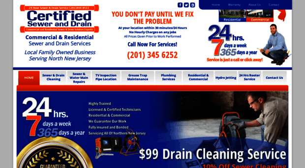 certifiedsewerdrain.com