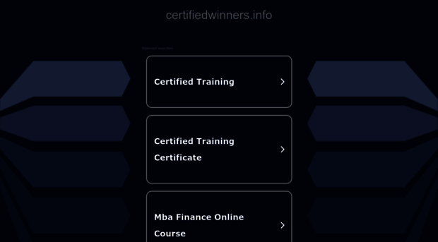 certifiedwinners.info