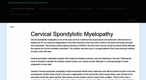 cervicalspondyloticmyelopathy.com