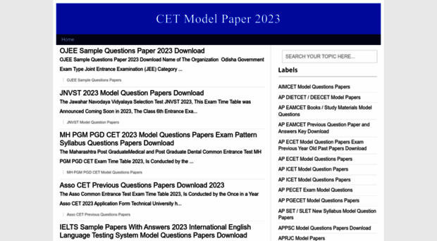 cetmodelpapers.in