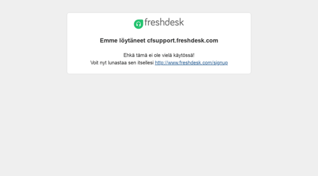 cfsupport.freshdesk.com