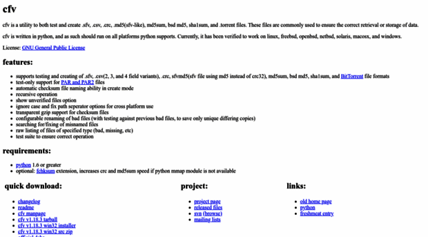 cfv.sourceforge.net
