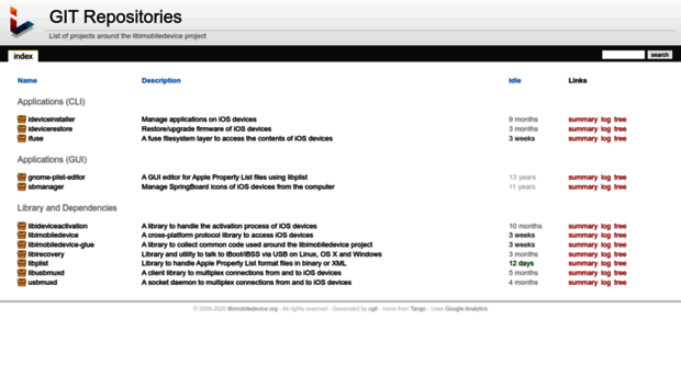 cgit.libimobiledevice.org
