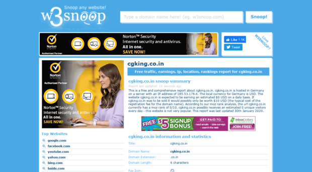 cgking.co.in.w3snoop.com