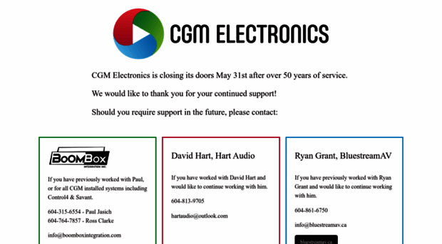 cgmelectronics.com