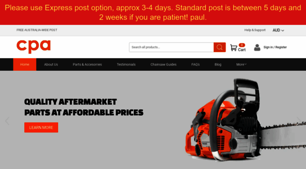 chainsawpartsaustralia.com