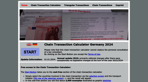 chaintransaction-calculator.de