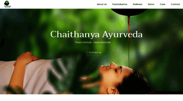 chaithanyaayurvedaretreat.com