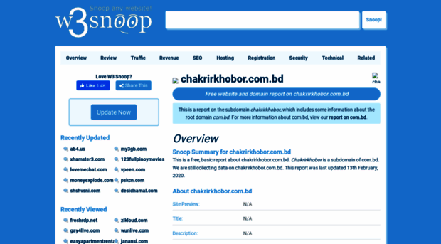 chakrirkhobor.com.bd.w3snoop.com