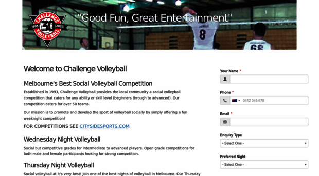 challengevolleyball.com.au