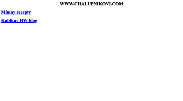 chalupnikovi.com