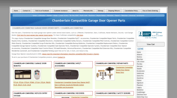 chamberlain.garage-door-opener-parts.com