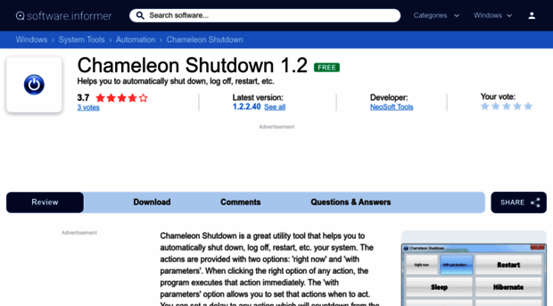 chameleon-shutdown.informer.com