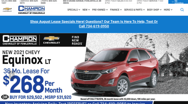 championchevroletfowlerville.com