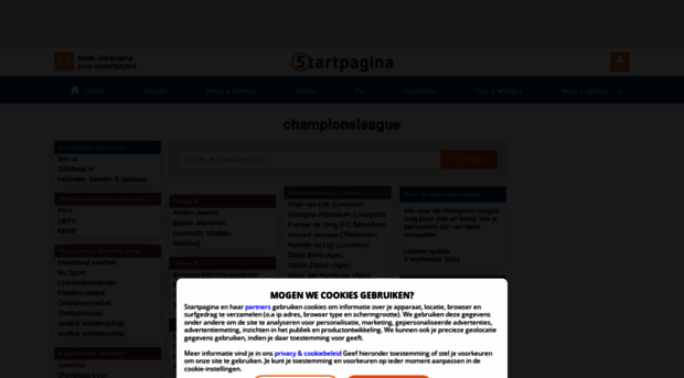 championsleague.startpagina.nl