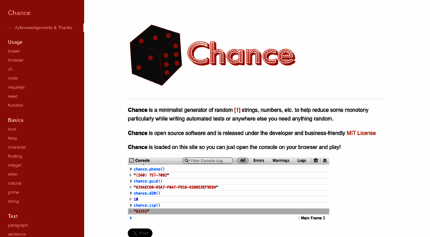 chancejs.com