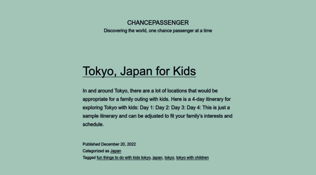 chancepassenger.com