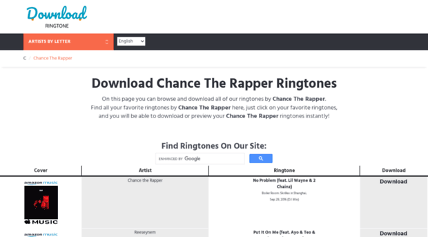 chancetherapper.download-ringtone.com