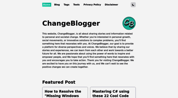 changeblogger.org