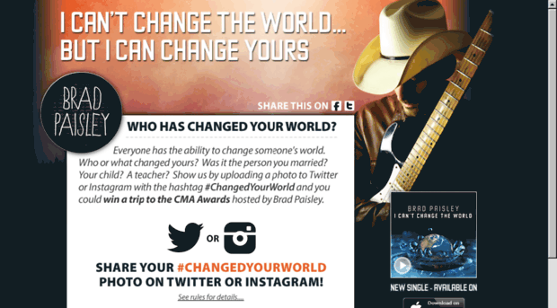 changedyourworld.bradpaisley.com