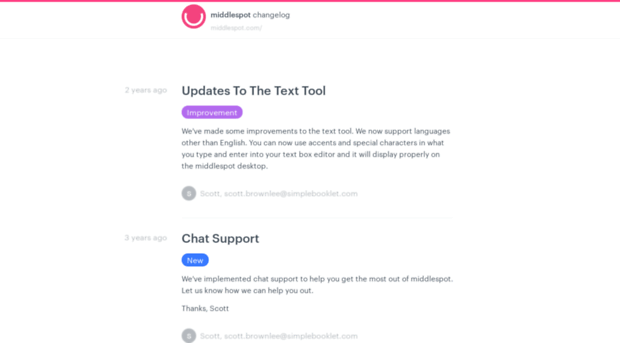 changelog.middlespot.com