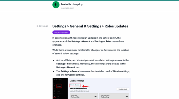 changelog.teachable.com