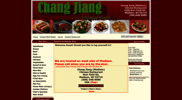 changjiangchinesefood.com