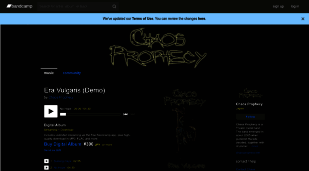 chaosprophecy.bandcamp.com