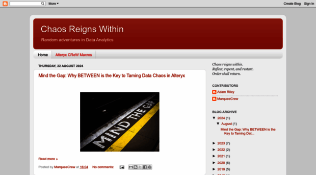 chaosreignswithin.com